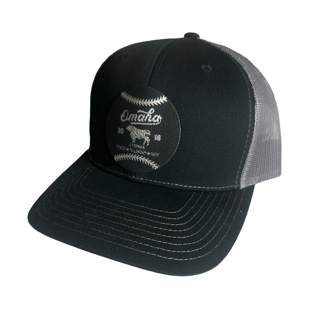 F3 Omaha Red Leatherette Patch Hat Pre-Order April 2024