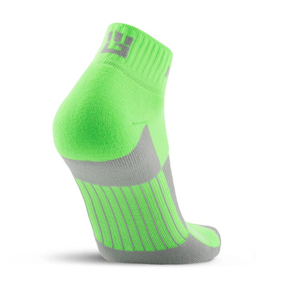 MudGear Quarter (¼) Crew Socks - Neon Green (2 pair pack)
