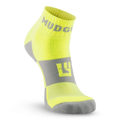 MudGear Quarter (¼) Crew Socks - Neon Yellow (2 pair pack)