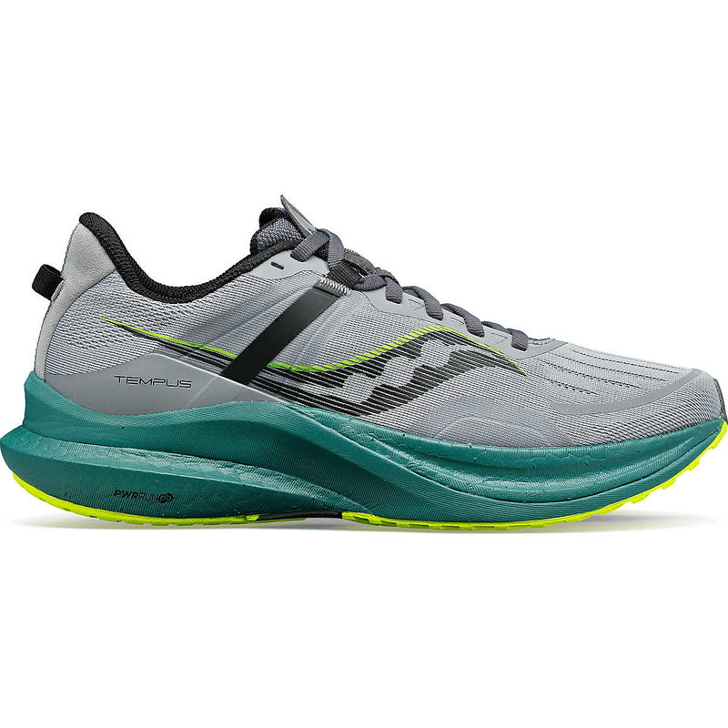 Men's Saucony Tempus, Fossil/Moss, 12 2E Wide