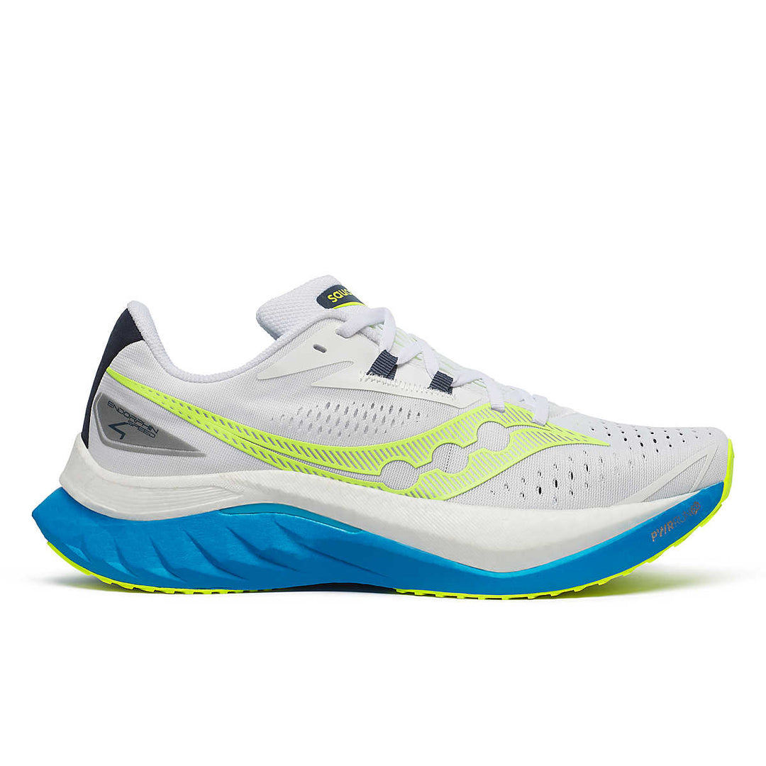 Men's Saucony Endorphin Speed 4, White/Viziblue, 11.5 D Medium