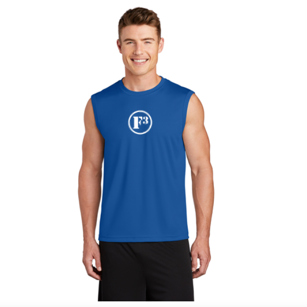 CLEARANCE ITEM - F3 Sport-Tek Sleeveless PosiCharge Competitor Tee (Royal/Large)