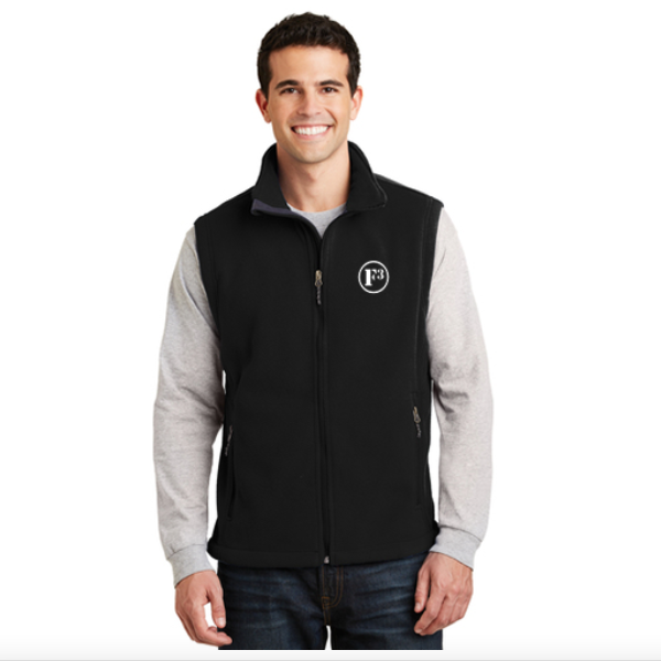 CLEARANCE ITEM - F3 Port Authority Men's Fleece Vest (Black-XL)