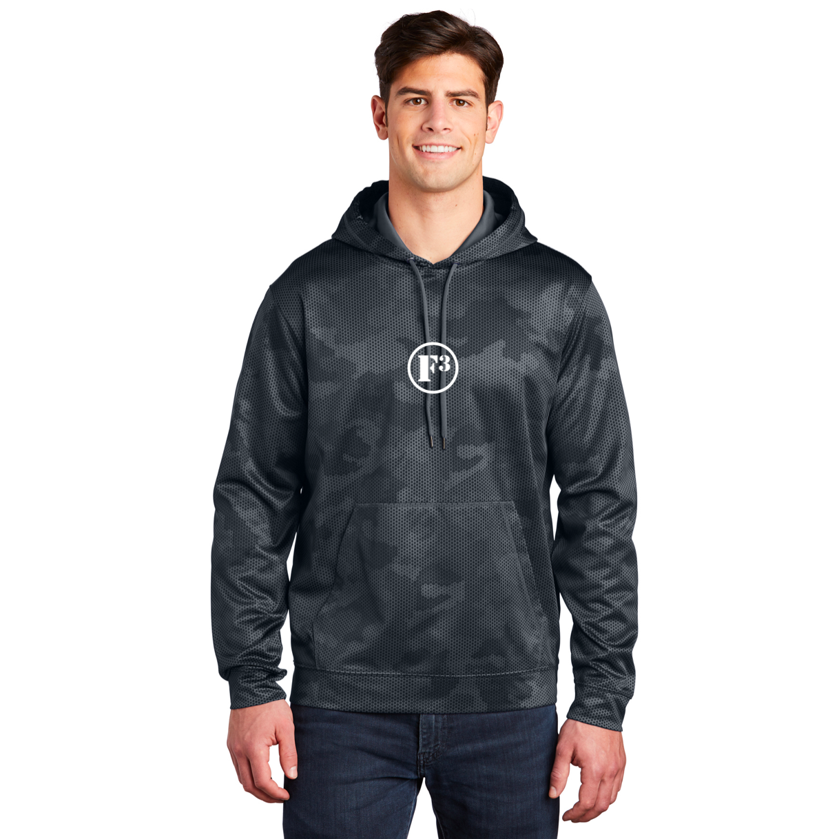 F3 Sport-Tek Sport-Wick CamoHex Fleece Hooded Pullover - Made to Order