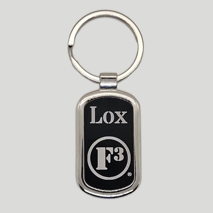 F3 Personalized Metal Keychain