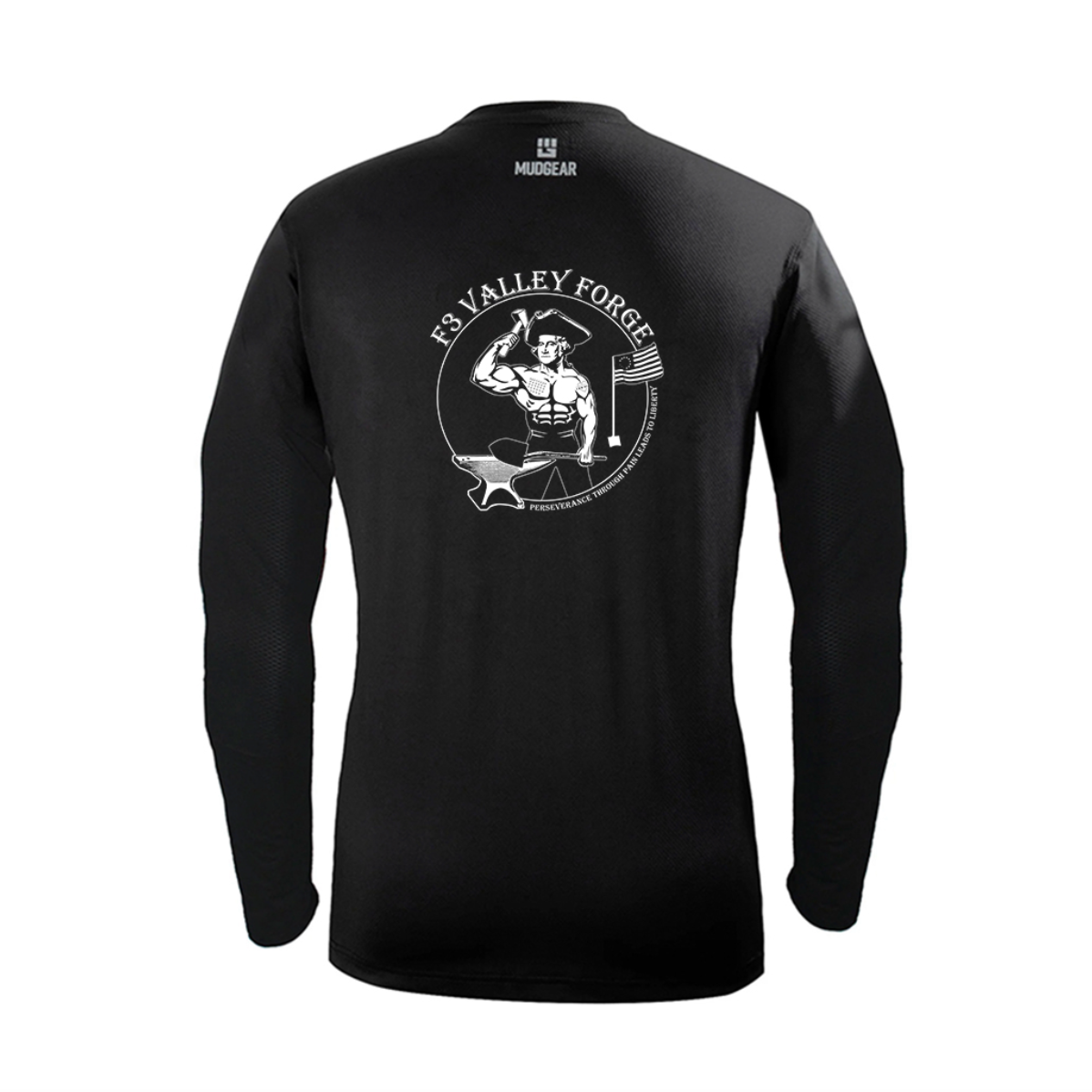 CLEARANCE ITEM - F3 Valley Forge  - MudGear Fitted Performance Shirt VX - Long Sleeve (Black)