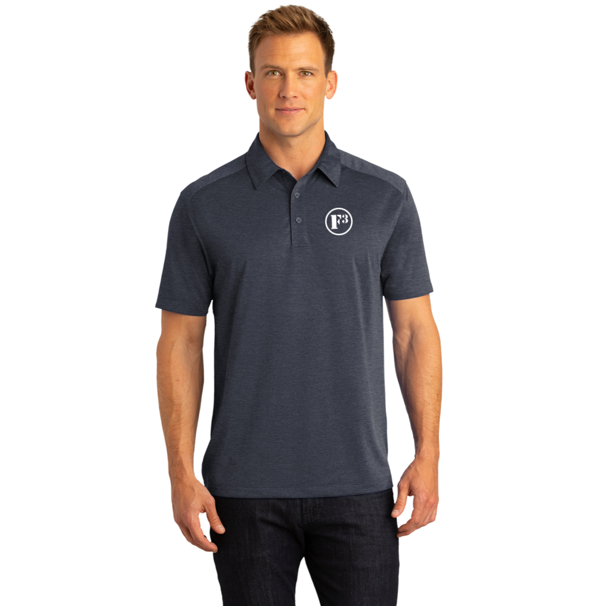 F3 Port Authority Digi Heather Performance Polo Made to Order