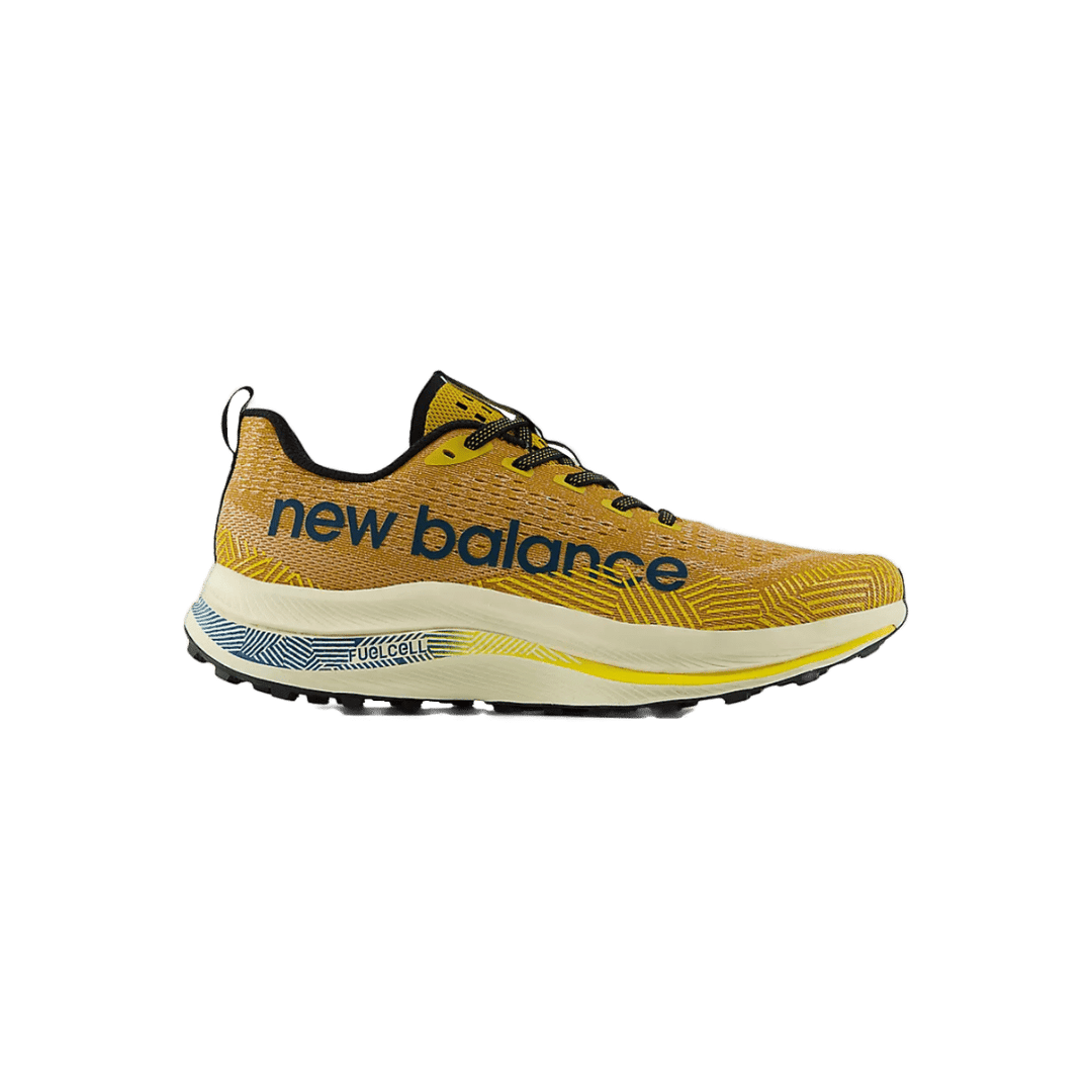 Men's New Balance FuelCell SuperComp Trail, Butterscoth/Deep Sea, 8 D Medium