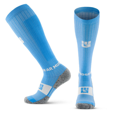 Tall Compression Socks (Neon Blue)