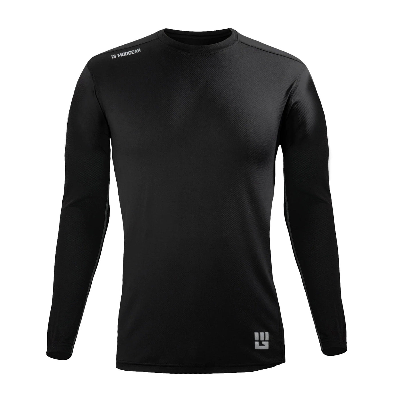 MudGear Men's Fitted Performance Shirt VX - Long Sleeve (Black)