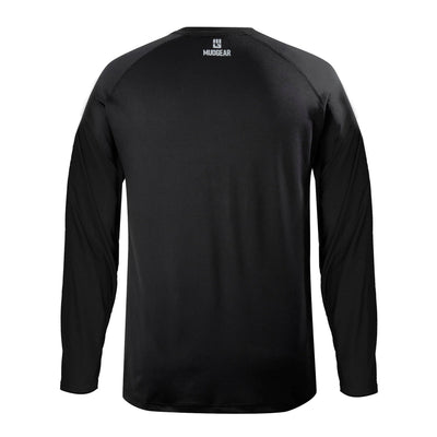 MudGear Men's Loose Fit Performance Shirt VX - Long Sleeve (Black)