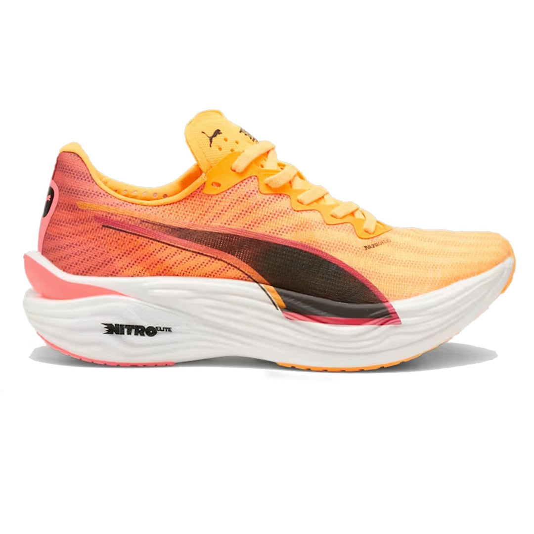 Men's Puma Deviate Nitro Elite 3, Sun Stream/Sunset Glow, 7.5 D Medium