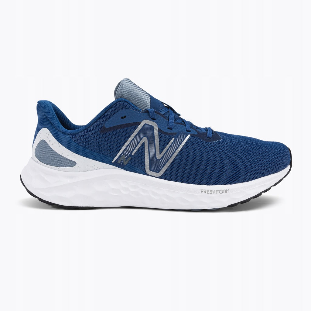 Men's New Balance Fresh Foam Arishi v4, Blue Groove/White/Silver Metallic, 11 D Medium