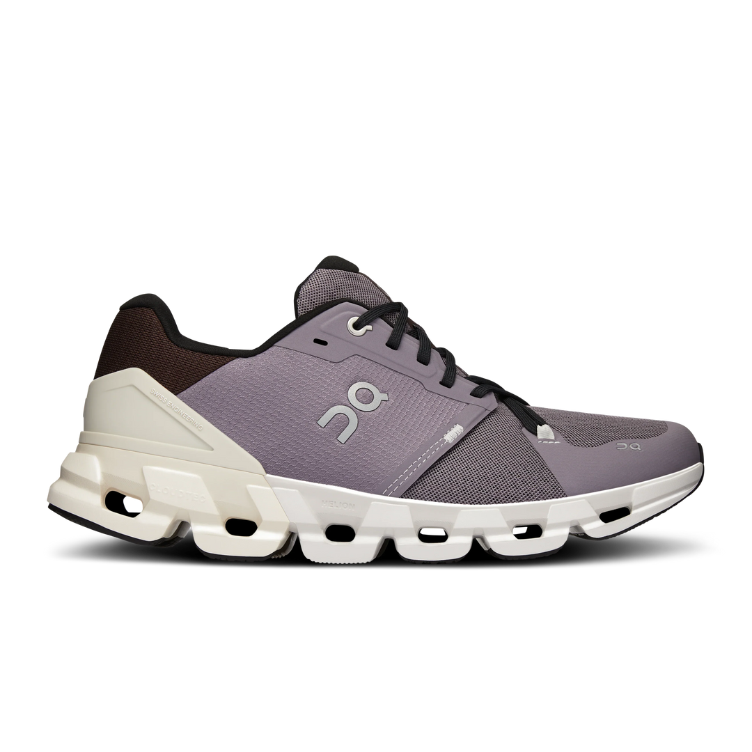 Men's On Cloudflyer 4, Shark/Pearl, 9.5 D Medium