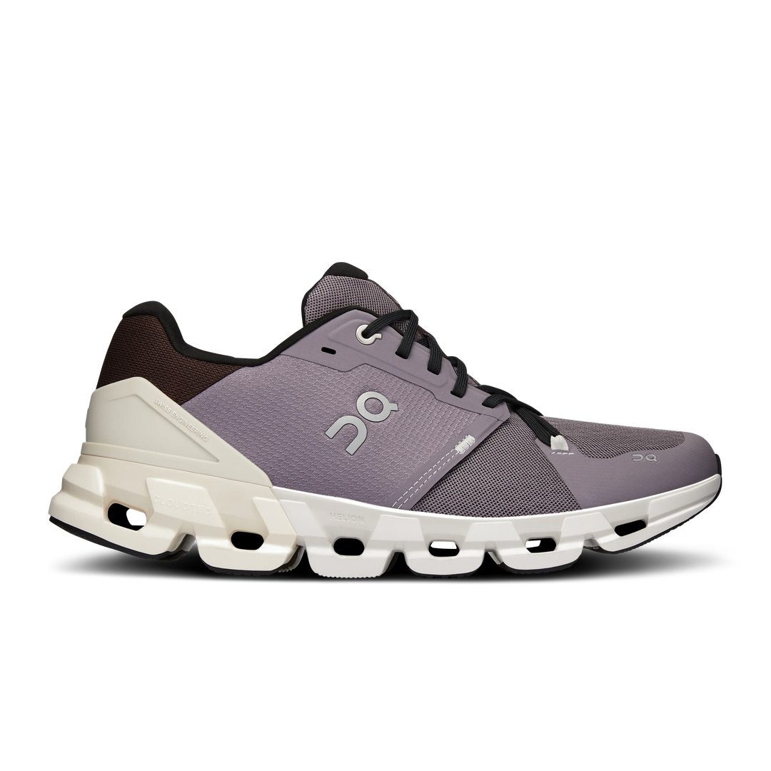 Men's On Cloudflyer 4, Shark/Pearl, 8 D Medium