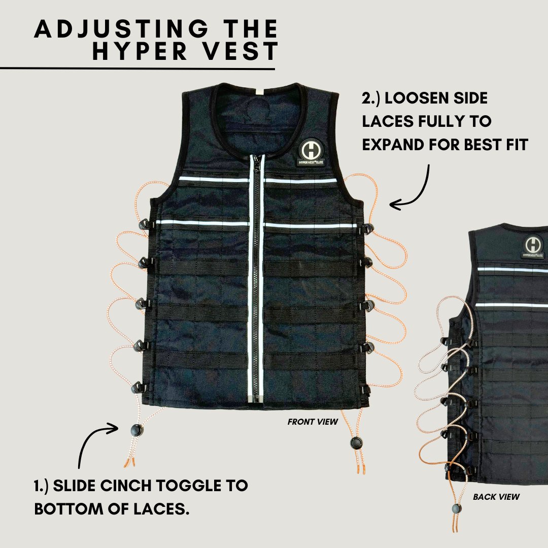 Hyper Vest ELITE Weighted Vest Thin, Comfortable, High-Performance