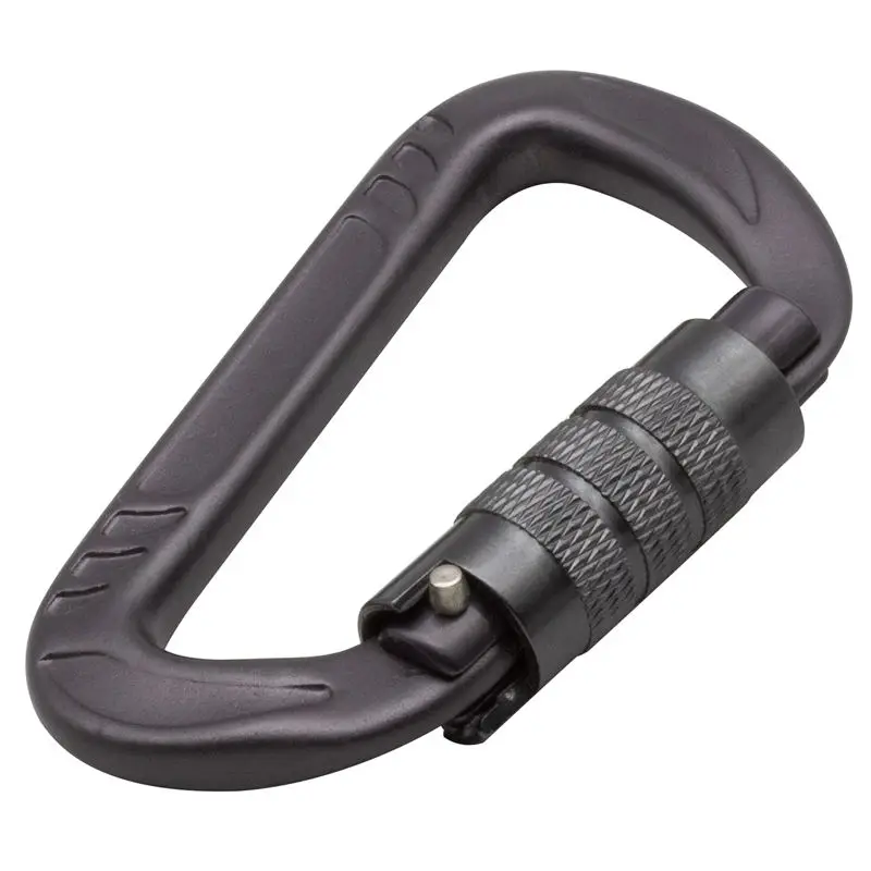 Self-locking Aluminum Alloy D Type Carabiners (2-Pack)