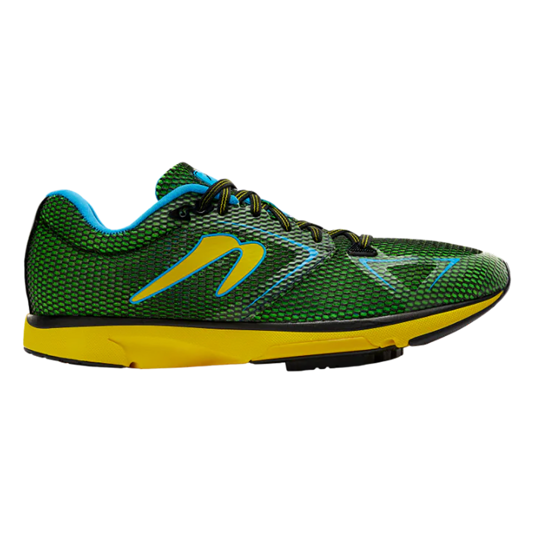 Men's Newton Running Distance S 12, Forest Green/Yellow, 7.5 D Medium