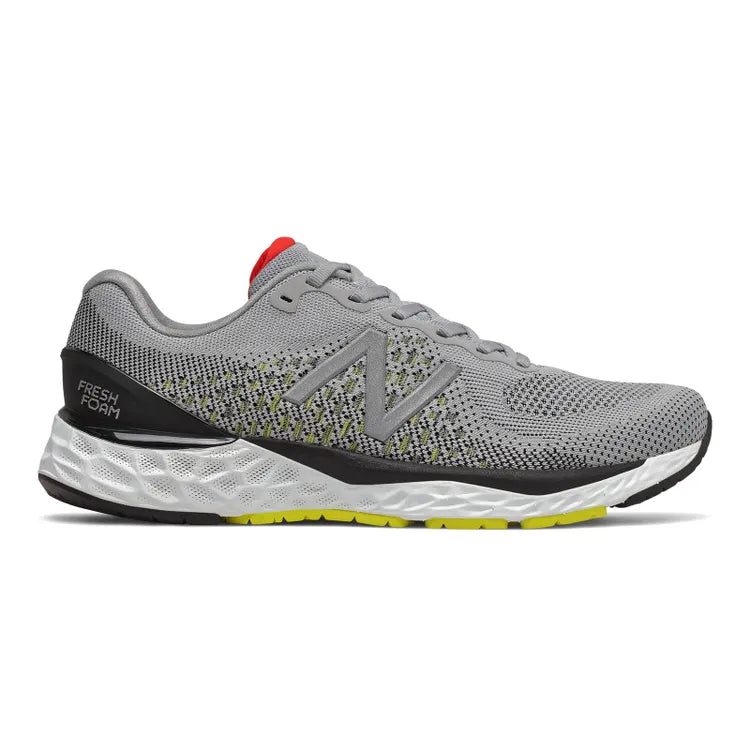 Men's New Balance 880v10, Silver/Lemon, 11.5 B Narrow