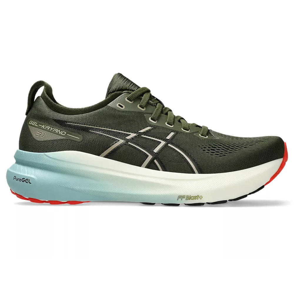 Men's Asics Gel-Kayano 31, Smog Green/Black, 10 D Medium