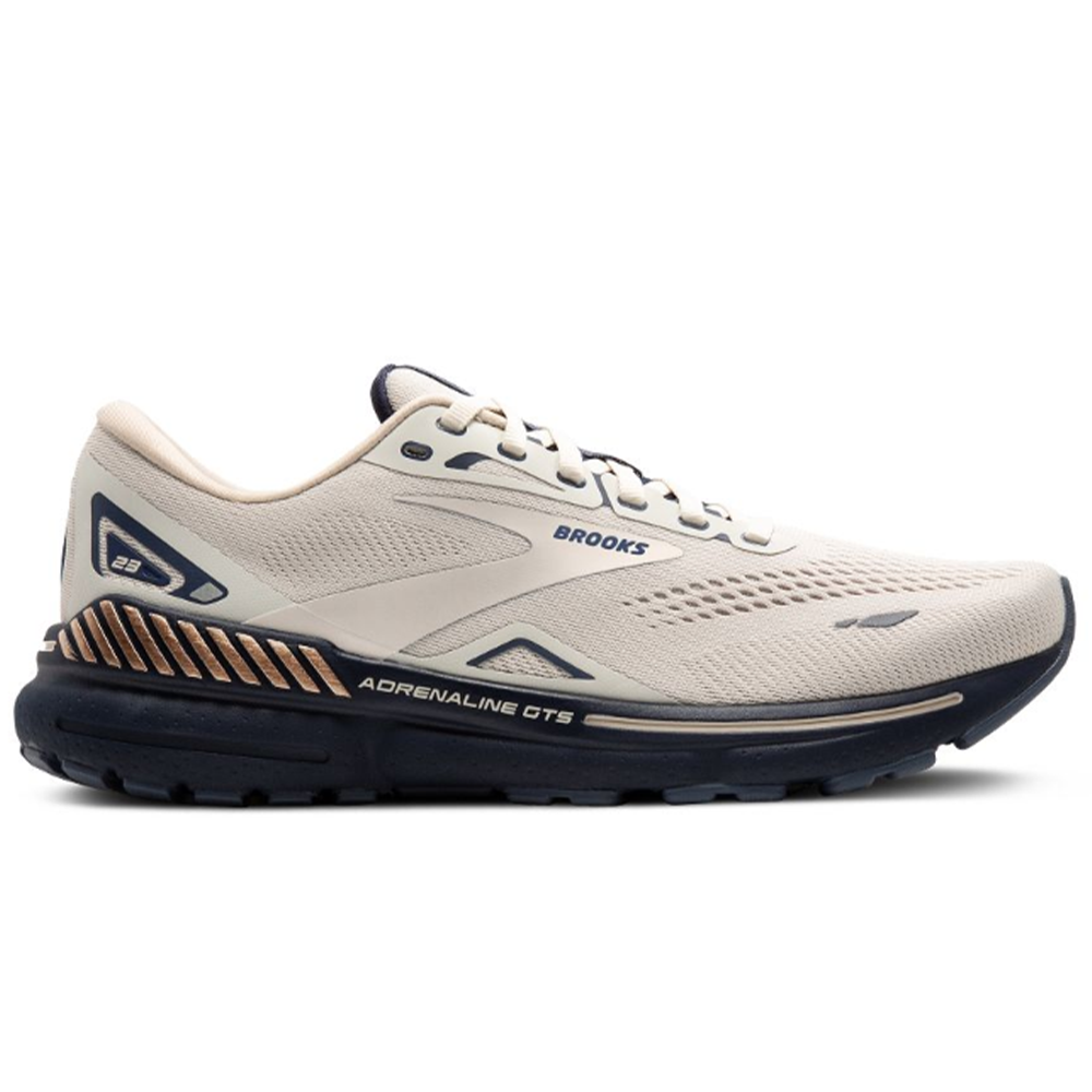Men's Brooks Adrenaline GTS 23, Moonbeam/Iris/Indigo, 13 D Medium