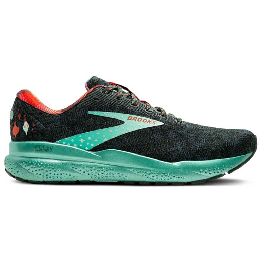 Men's Brooks Ghost 16, Posy/Sycamore/Fiesta, 9 D Medium