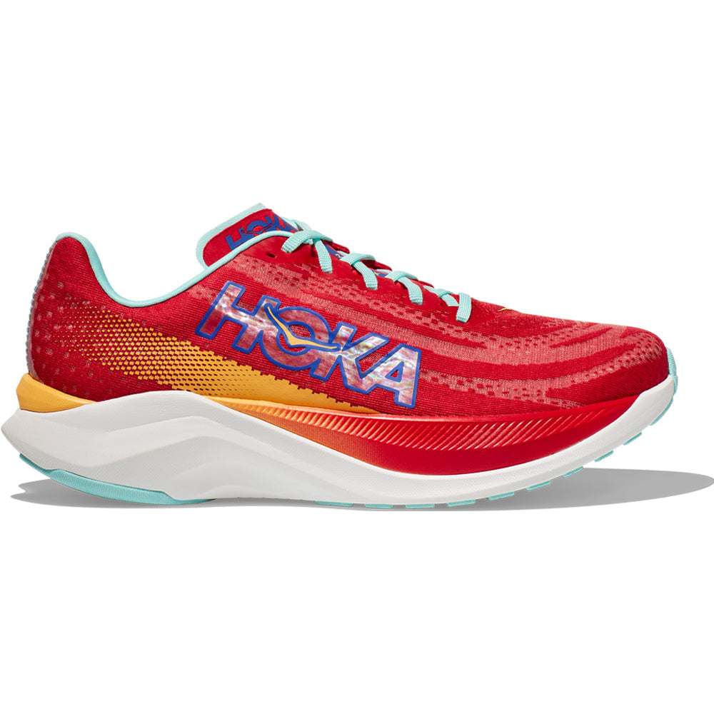 Men's Hoka Mach X, Cerise/Cloudless, 12 D Medium