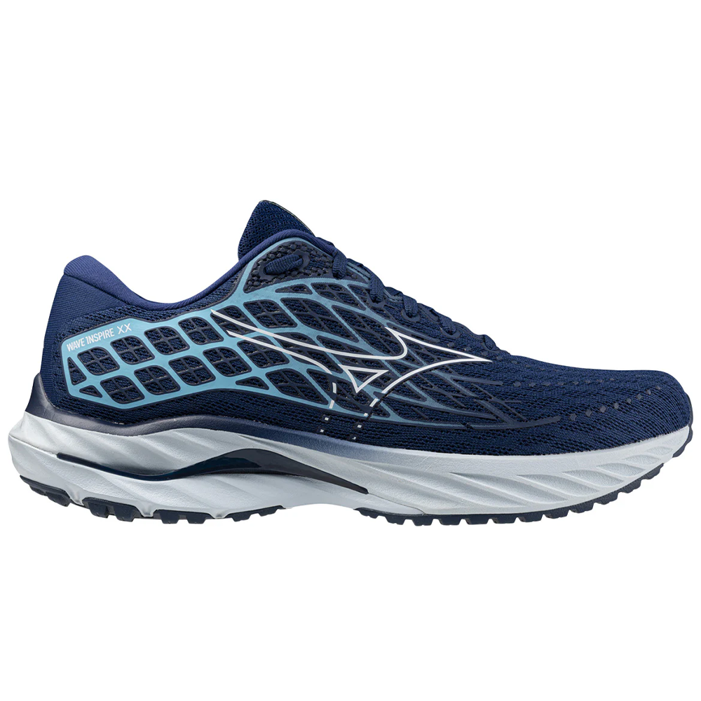 Men's Mizuno Wave Inspire 20, Estate Blue/White, 11 D Medium