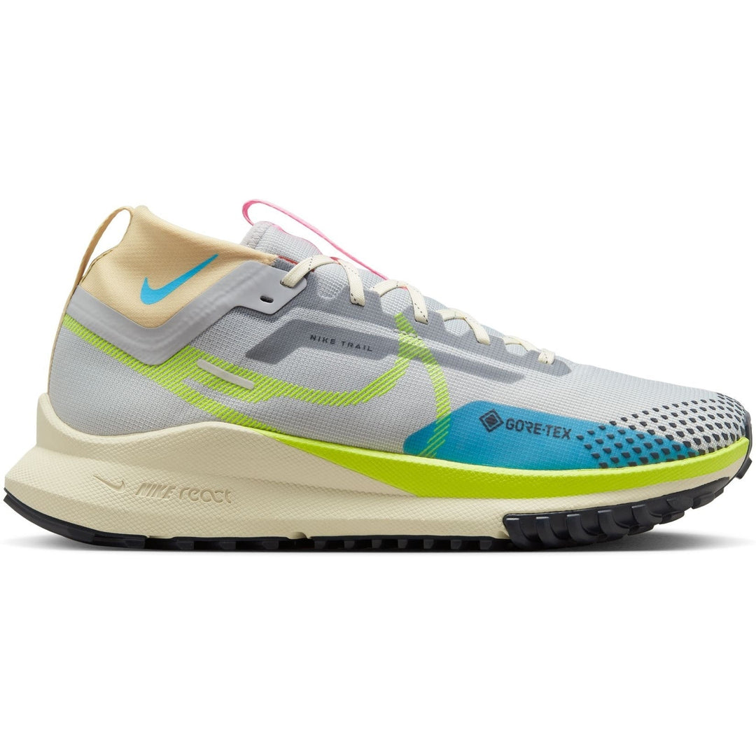 Men's Nike Pegasus Trail 4 Gore-Tex, Wolf Grey/Volt-Stadium Green, 12.5 D Medium