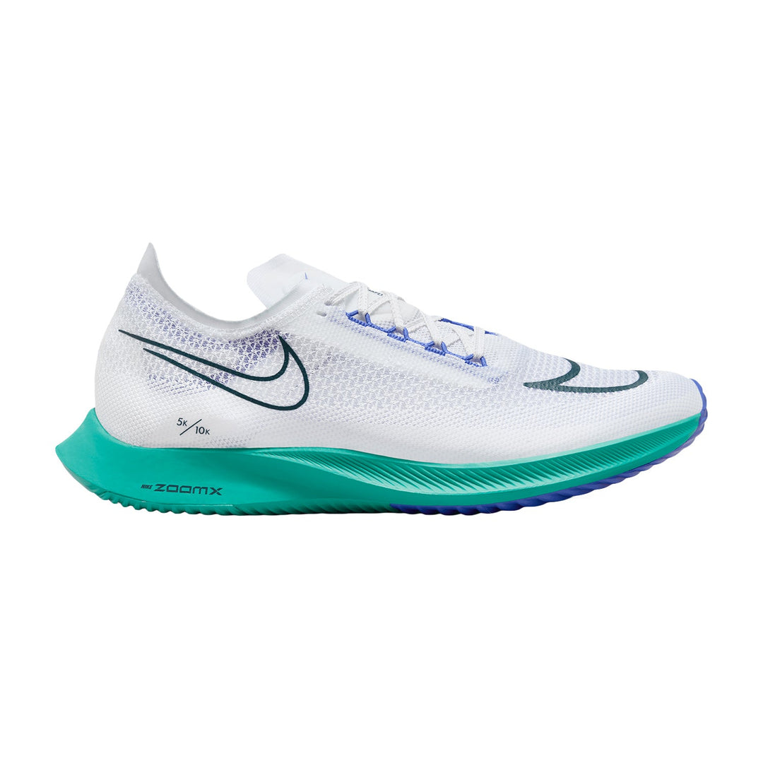 Men's Nike ZoomX Streakfly, White/Deep Jungle-Clear Jade, 7.5 D Medium