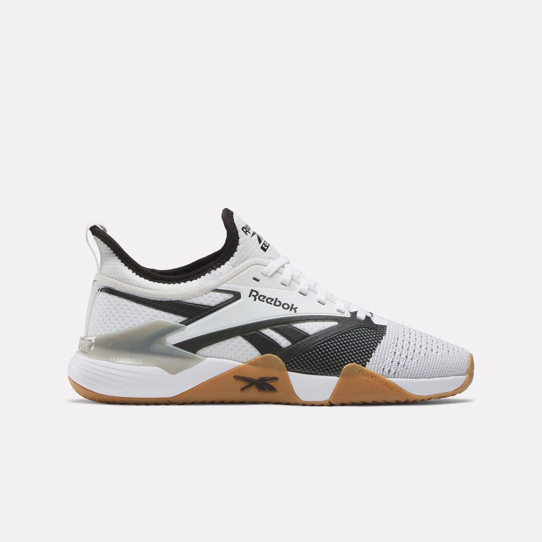 Men's Reebok Nano Court, White/Black/Grey, 10 D Medium