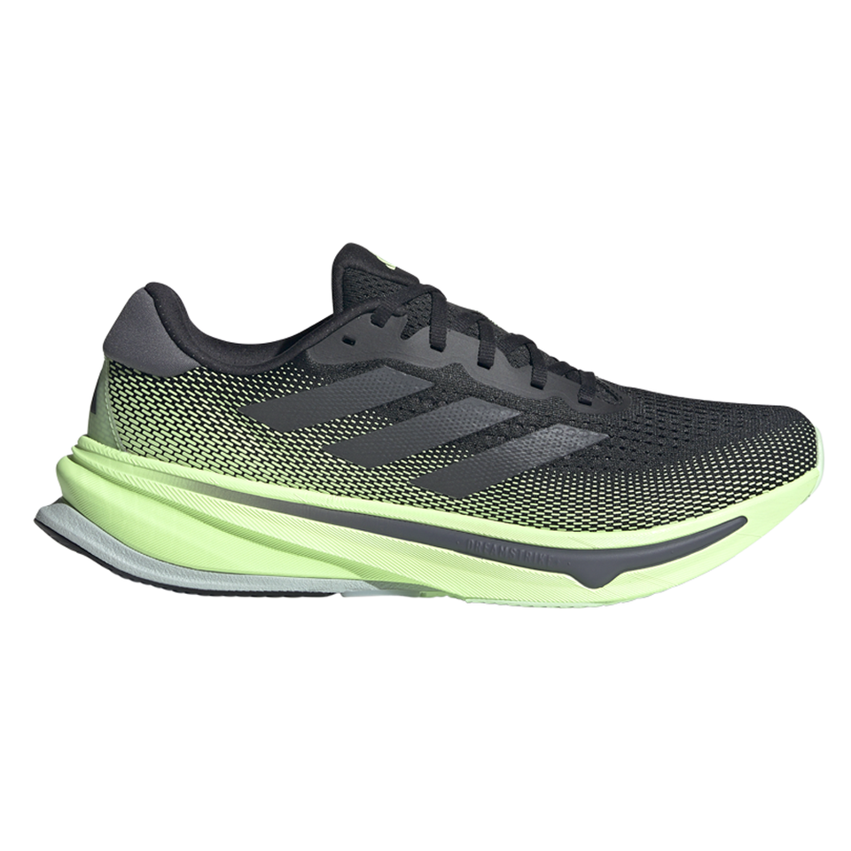 Men's Adidas Supernova Rise, Core Black/Grey Five/Green Spark, 8 D Medium