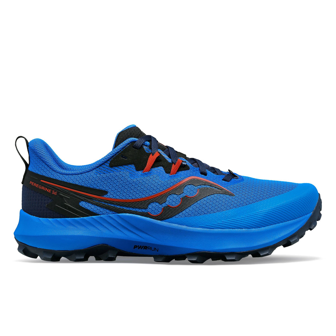Men's Saucony Peregrine 14, Cobalt/Black, 9.5 D Medium
