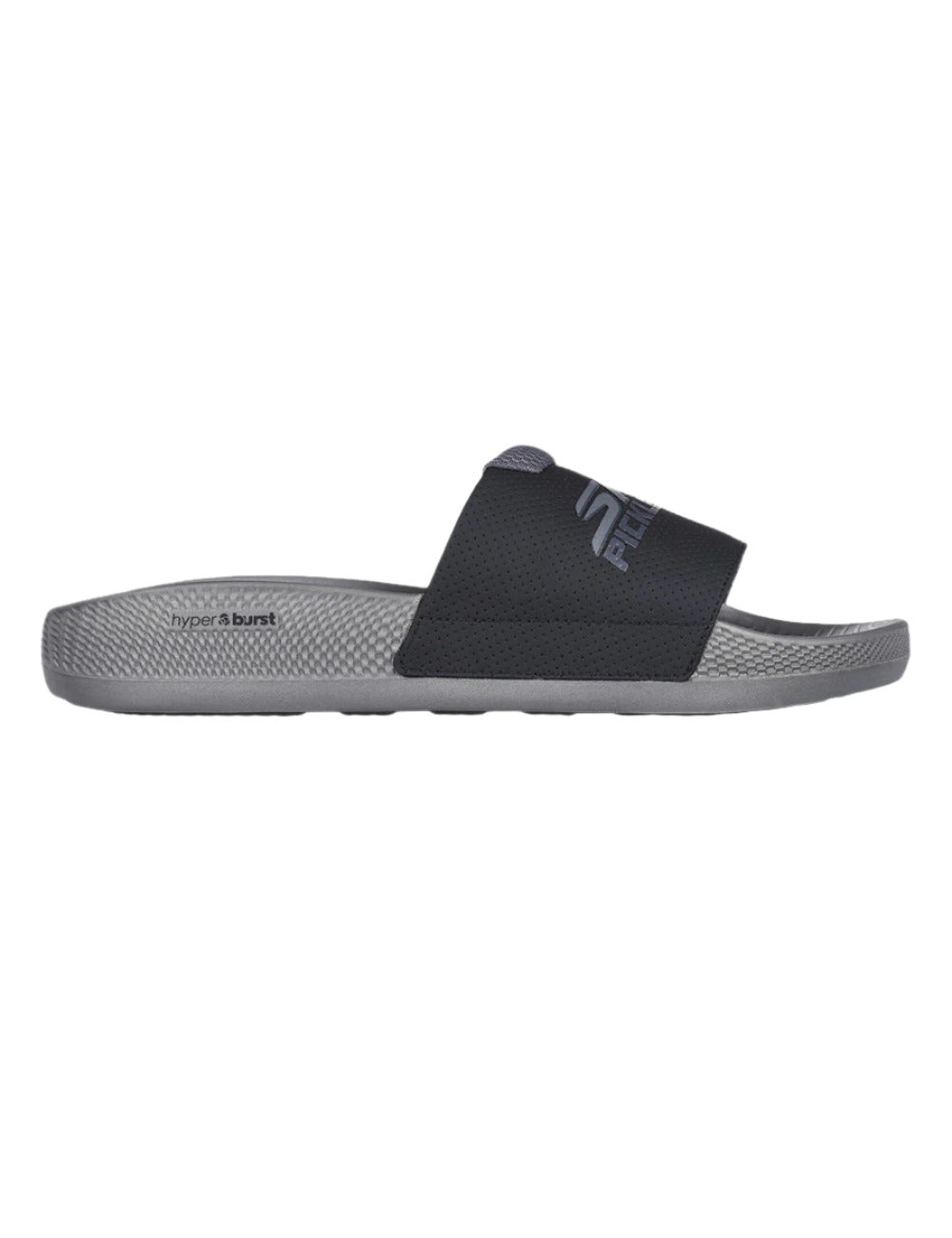 Men's Skechers Hyper Slide Revive, Gray/Black, 12 D Medium