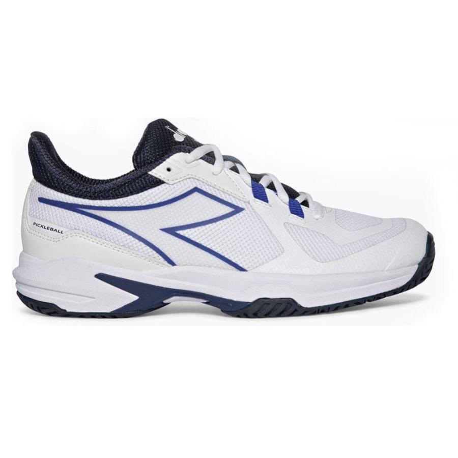 Men's Diadora Trofeo 2 All Ground, White/Surf the Web/Blue, 8.5 D Medium