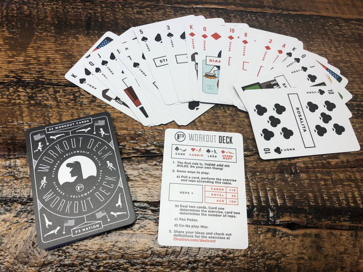F3 Workout Deck - Waterproof Beatdown Box Card Deck