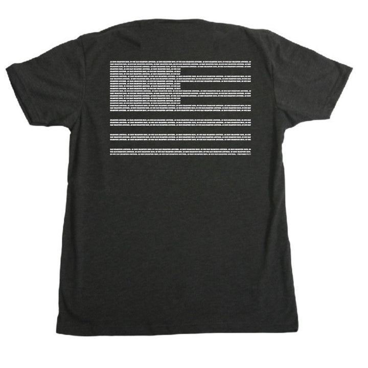 CLEARANCE ITEM - F3 ISI Iron Flag Tri-Blend Tee - Heather Black (Black/Medium)