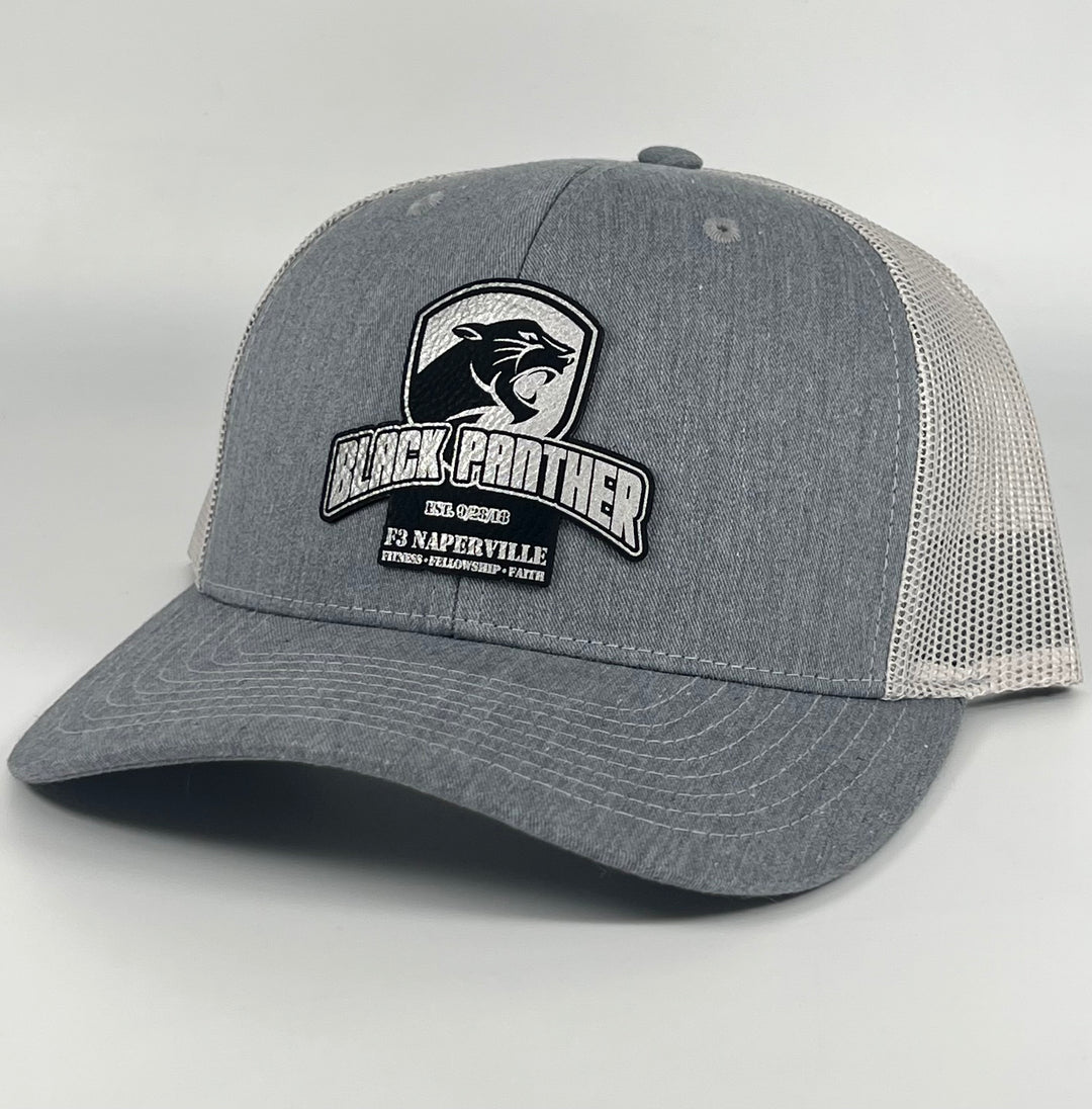 F3 Naperville Black Panther Leatherette Patch Hat Pre-Order October 2022