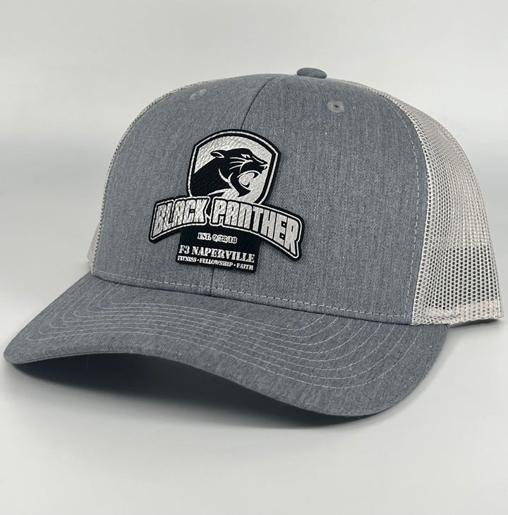 F3 Naperville Black Panther Leatherette Patch Hat Pre-Order October 2022