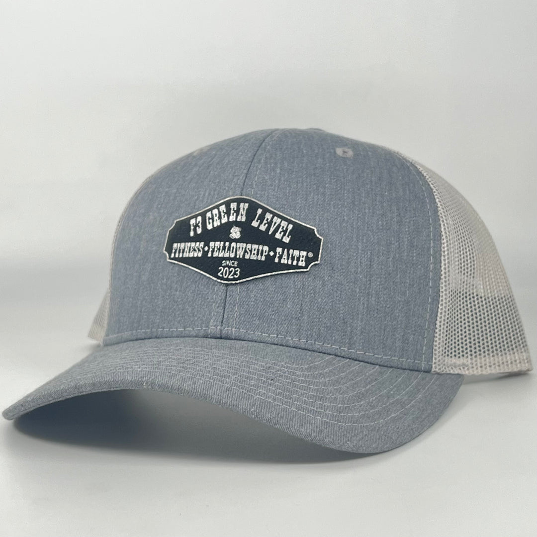 F3 Green Level Leatherette Patch Hat Pre-Order January 2023