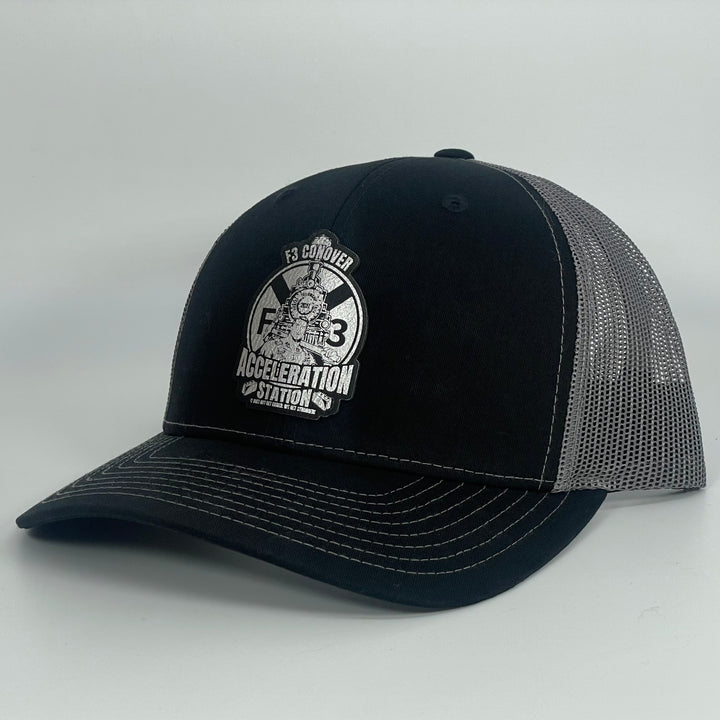 F3 Conover Acceleration Station Richardson Leatherette Patch Hat Pre-Order June 2022