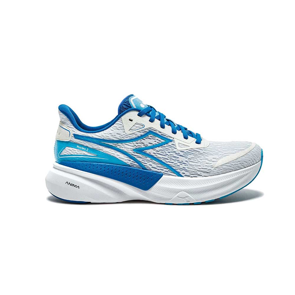 Men's Diadora Nucleo 2, White/French Blue/Aquarius