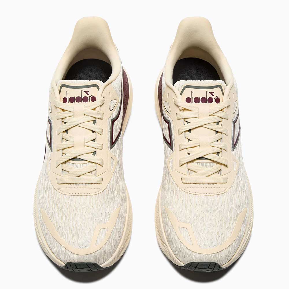 Men's Diadora Nucleo 2, Whisper White/Maroon Banner