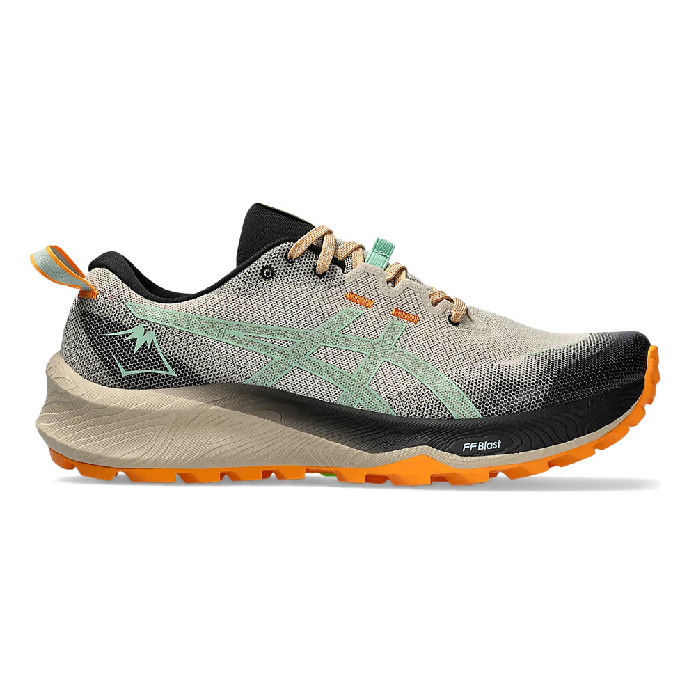 Men's Asics GEL-Trabuco 12, Feather Grey/Dark Mint, 13 D Medium