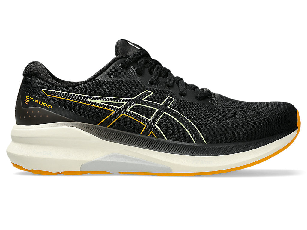Men's Asics GT-4000 4, Black/Amber, 12 D Medium