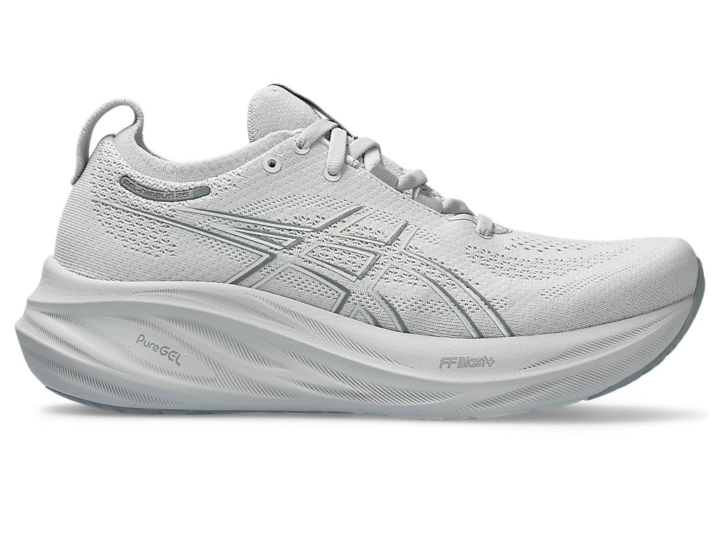 Men's Asics GEL-Nimbus 26, Concrete/Pure Silver, 13 D Medium