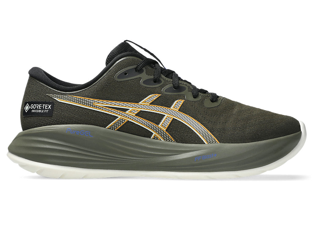 Men's Asics Gel-Cumulus 27 GTX, Brown Stone/Whisper Green, 9.5 D Medium