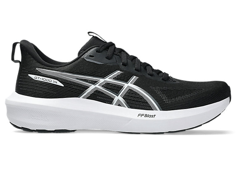 Men's Asics GT-1000 14, Black/White, 10 D Medium