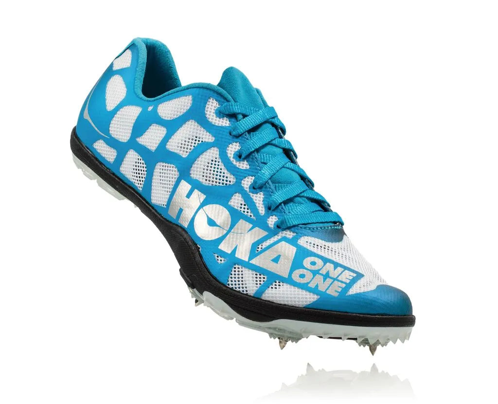 Men's Hoka Rocket LD, White/Cyan, 13 D Medium
