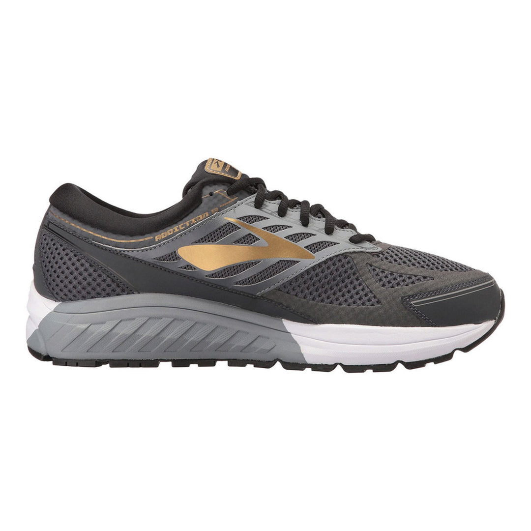 Men's Brooks Addiction 13, Black/Ebony/Metallic Gold, 12 D Medium